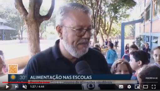 TV Globo – MG1 mostra alimentação nas escolas de Uberlândia após decreto estadual