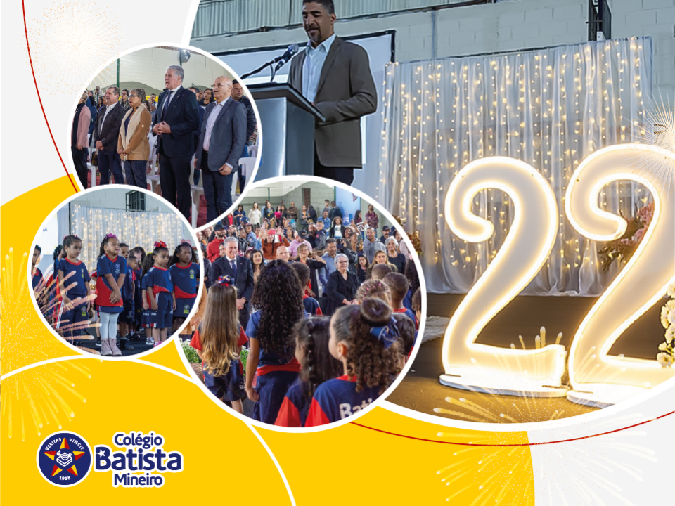 Rede Batista de Educação comemora os 22 anos do Colégio Batista Mineiro Nova Contagem – Unidade Social